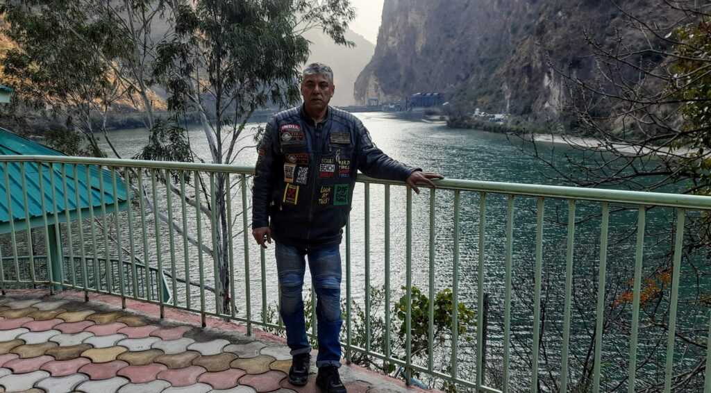 At Larji, confluence of River Beas and River Tirthan